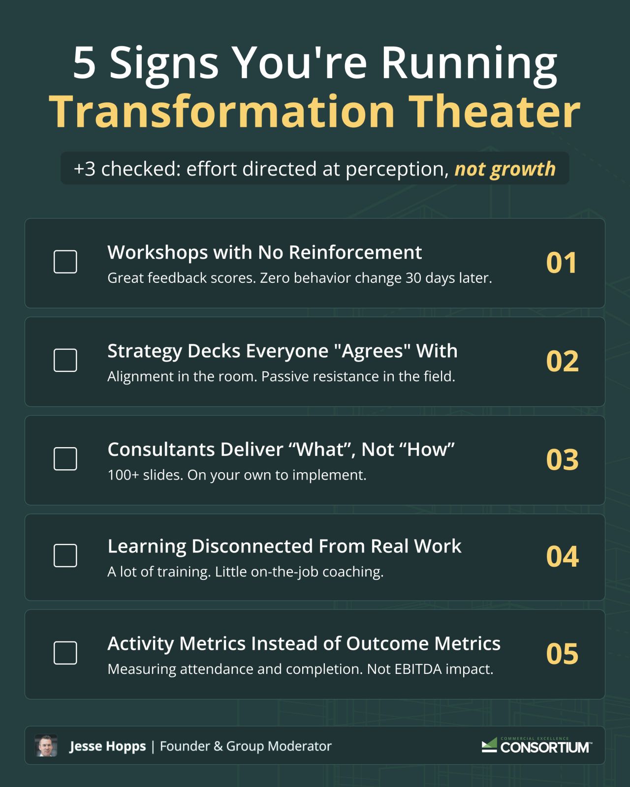 5 Signs You’re Running Transformation Theater