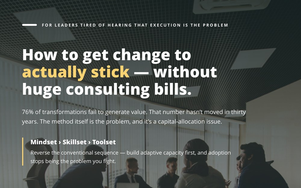 How to Get Change to Actually Stick — brief cover